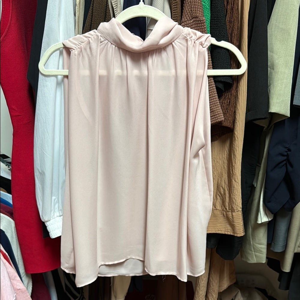 Zara Pink Ruched Blouse - Picture 6 of 6